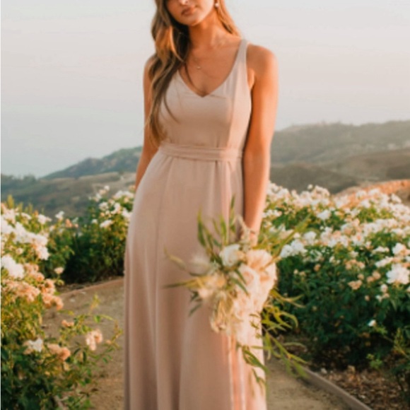 Show Me Your Mumu Jenn Maxi Bridesmaids Dress Show Me The Ring Crisp - Picture 1 of 11